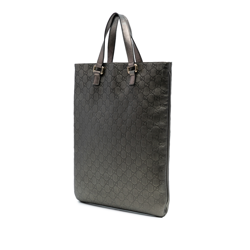 Pre-Loved Gucci Metallic Guccissima Tote - Picture 2 of 7